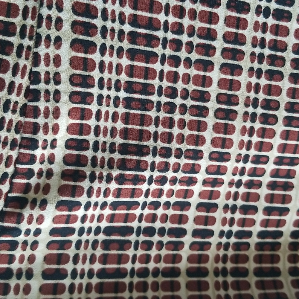 New York And Company Brown Patterned Skirt - Picture 6 of 7